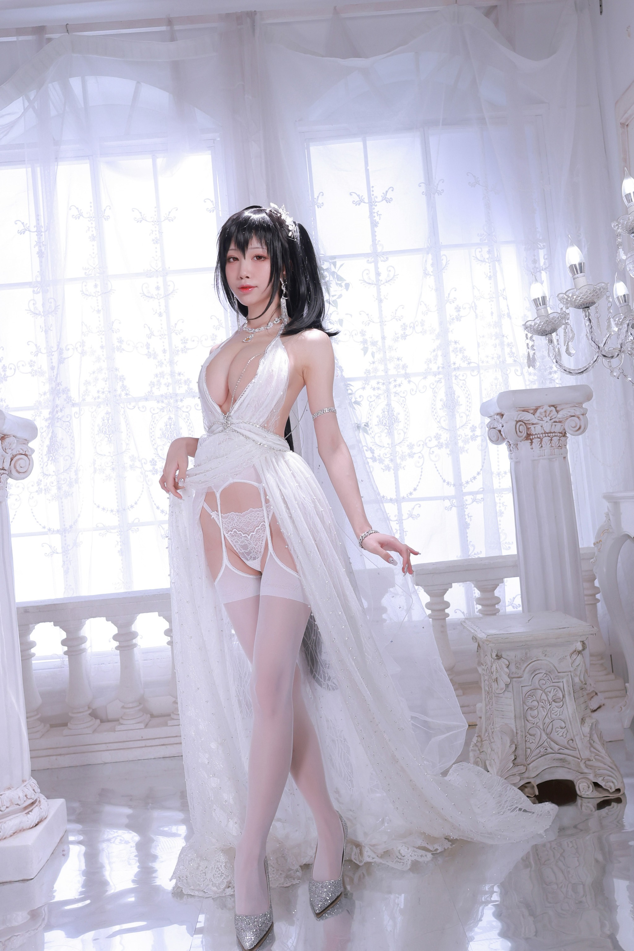 水淼Aqua - NO.100 大凤婚纱 [85P]-XikXak